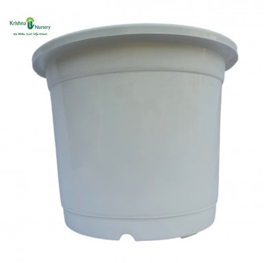 14" White Pot - Plastic Pots -  - 14-white-pot -   