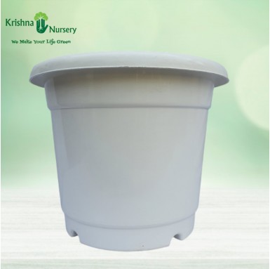 16" White Pot - Plastic Pots -  - 16-white-pot -   
