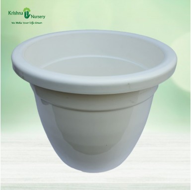 22" White Pot - Plastic Pots -  - 22-white-pot -   