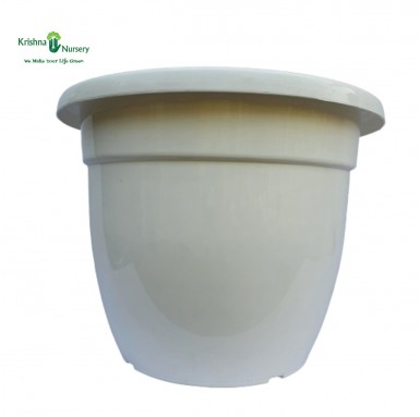 26" White Pot - Plastic Pots -  - 26-white-pot -   