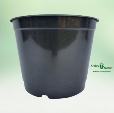 8" Black Pot - Plastic Pots -  - 8-black-pot -   