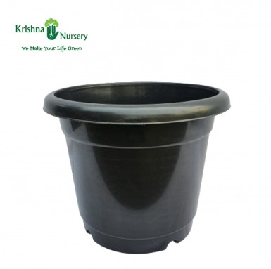 16" Black Plastic Pot - Plastic Pots -  - 16-black-plastic-pot -   