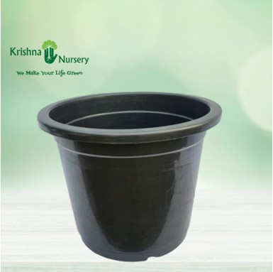 18" Black Plastic Pot - Plastic Pots -  - 18-black-plastic-pot -   