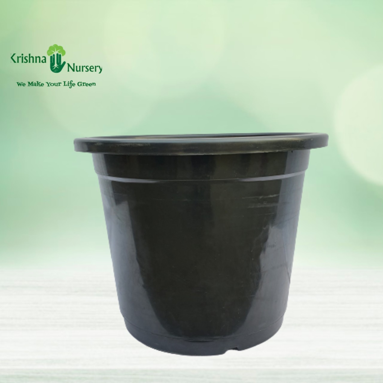 18" Black Plastic Pot - Plastic Pots -  - 18-black-plastic-pot -   