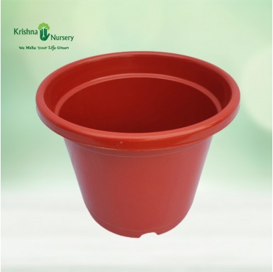 10" Red Plastic Pot - Plastic Pots -  - 10-red-plastic-pot -   