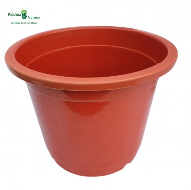 14" Red Plastic Pot - Plastic Pots -  - 14-red-plastic-pot -   