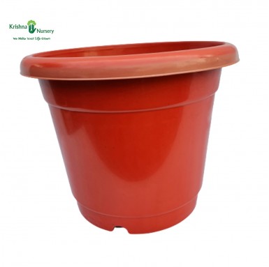 16" Red Plastic Pot - Plastic Pots -  - 16-red-plastic-pot -   