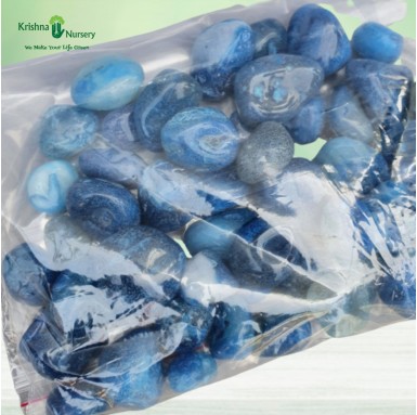 Onyx Pebbles (Color: Blue, Size: Medium) - Pebbles -  - onyx-stone -   