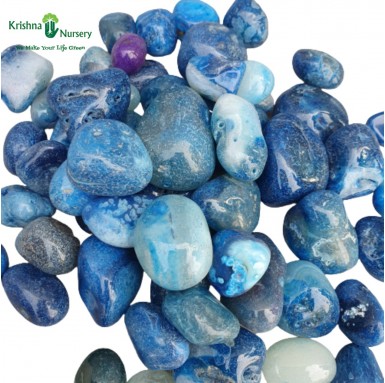 Onyx Pebbles (Color: Blue, Size: Medium) - Pebbles -  - onyx-stone -   