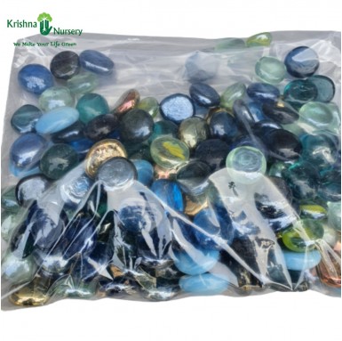Glass Pebbles (Color: Mix, Size: Medium) - Pebbles -  - cat-eye-pebbles-color-mix-size-medium -   